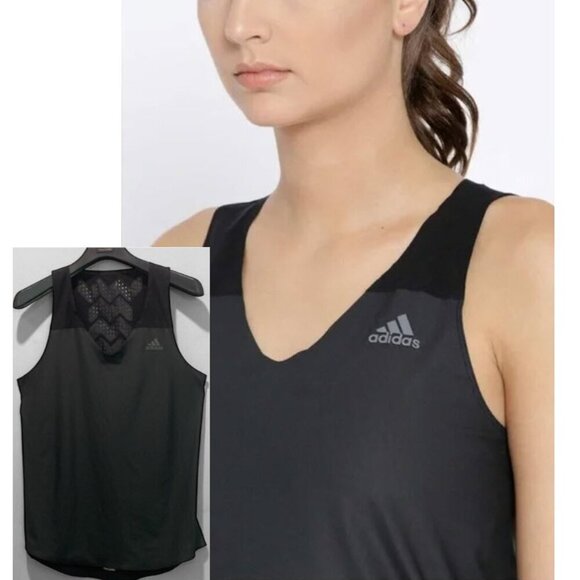 Adidas Black Sleeveless Top Size Medium - Picture 1 of 11